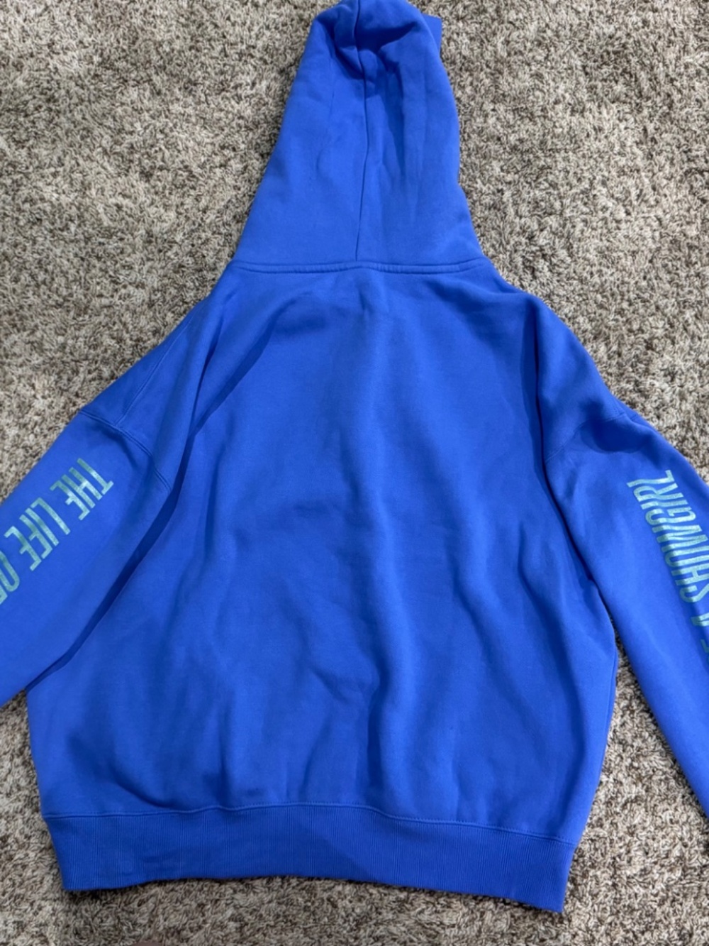 Taylor Swift "The Life of a Showgirl" Violet Blue Hoodie size Medium NEW - Picture 6 of 8
